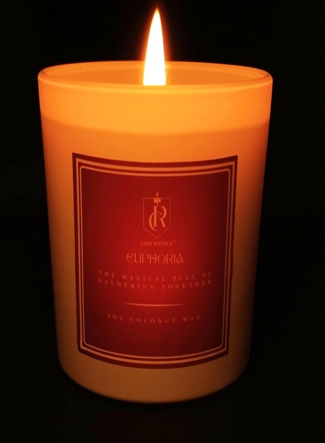 Cire Royale سير رويال | شمعة معطرة فاخرة | خالية من البارافين | مزيج من شمع الصويا وجوز الهند بنسبة 100% | هدية لها | يوفوريا - سحر الجذب (كلاسيكي) - Image 1